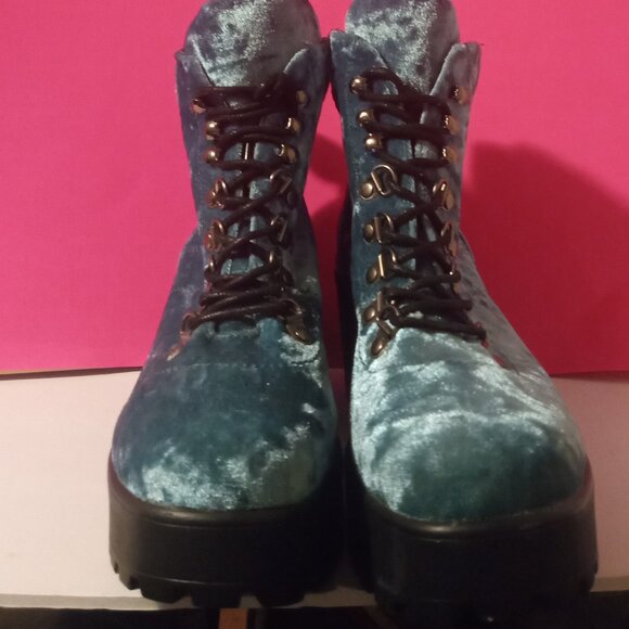 Koi Velvet Platform Boots - Picture 3 of 3